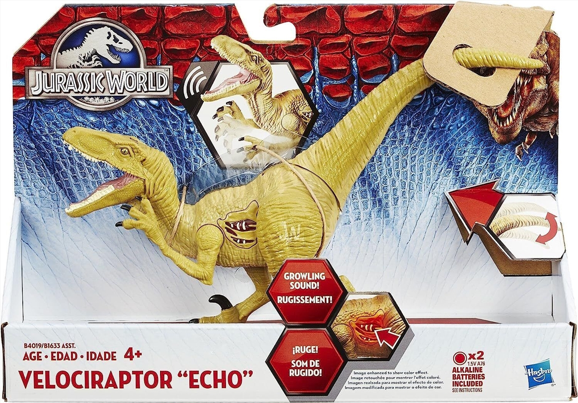 Hasbro Jurassic World Growler Velociraptor Echo Dinosaur with Sound and Lights/Product Detail/Toys