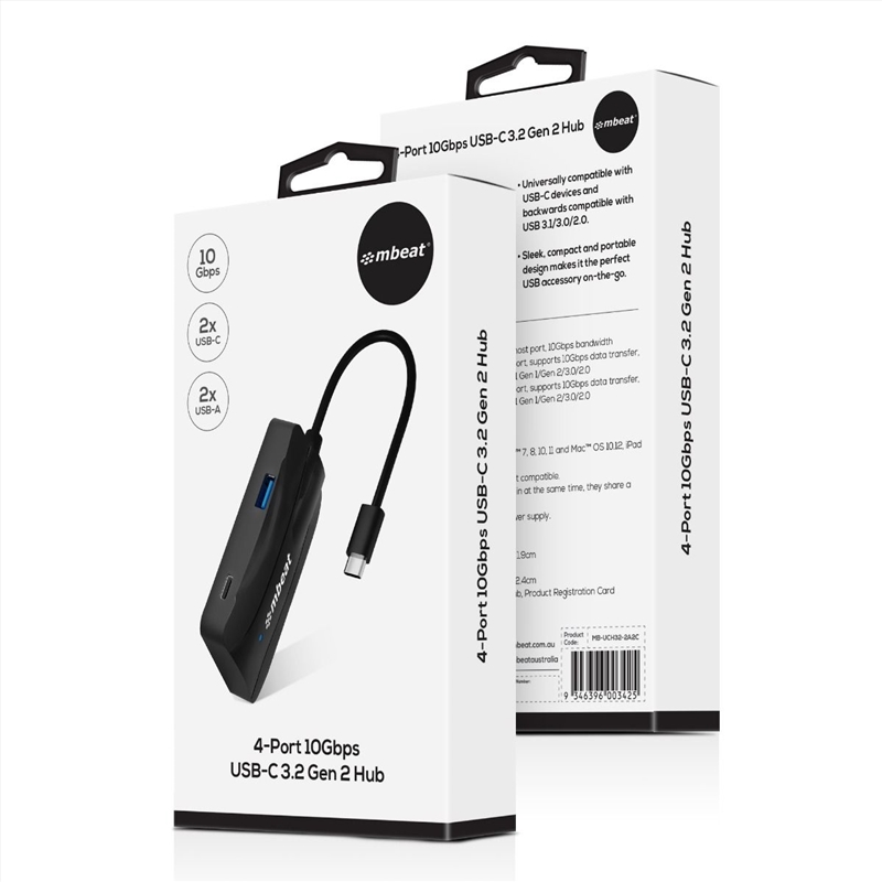 4-Port 10Gbps USB-C 3.2 Gen2 Hub (2 USB-A & 2 USB-C)/Product Detail/Electronics