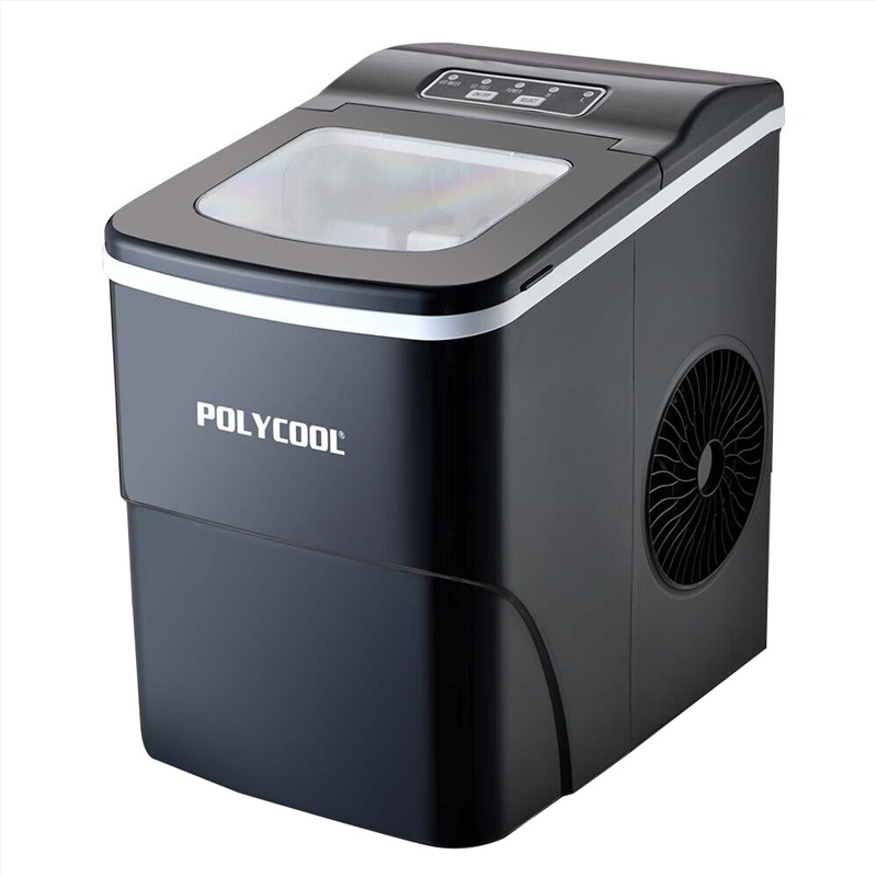 POLYCOOL 2L Electric Ice Cube Maker Portable Automatic Machine w/ Scoop, Silver/Product Detail/Appliances