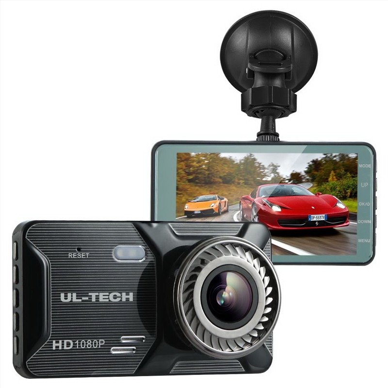 UL-tech 1080P 4" Dash Camera Dual Lens Car DVR Recorder Front Rear Night Vision/Product Detail/Electronics