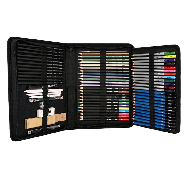 72pcs Professional Drawing Artist Kit Set Pencils and Sketch Charcoal Art Tools/Product Detail/Stationery