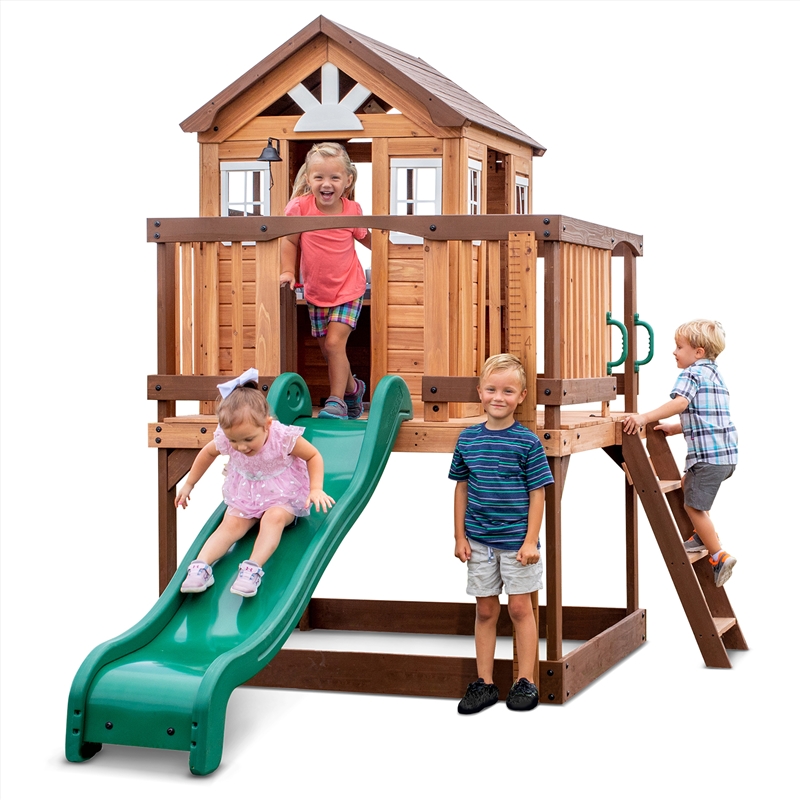 Backyard Discovery Echo Heights Cubby House with Slide/Product Detail/Sport & Outdoor