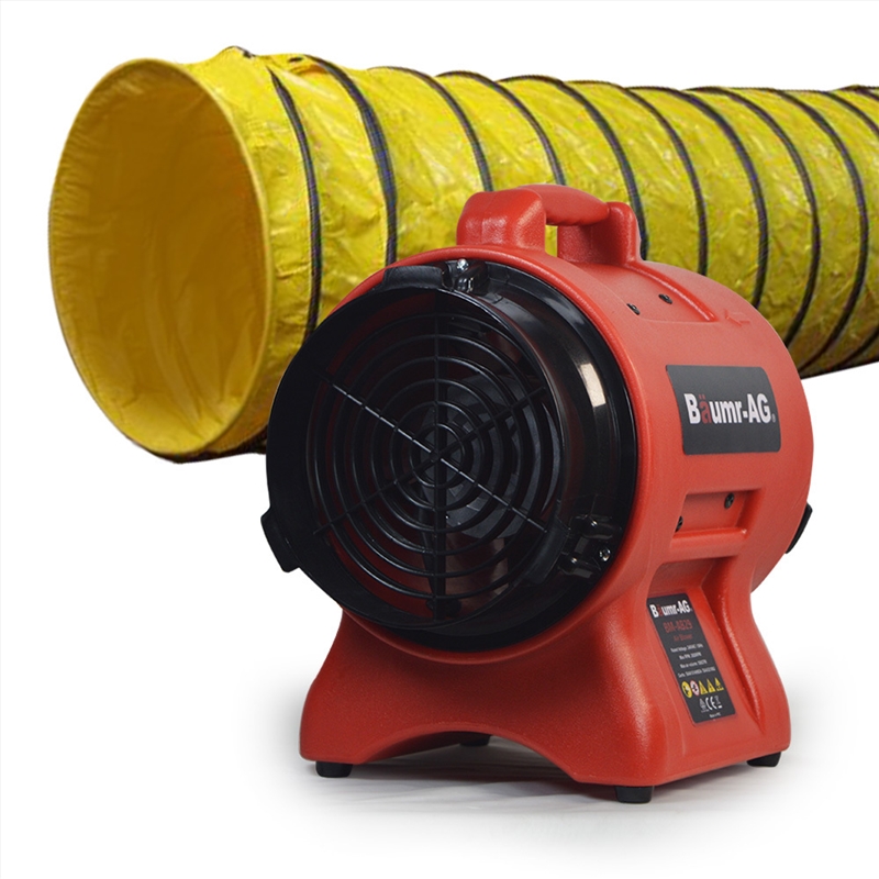 Baumr-AG 200mm (8 inch) Portable Axial Air Mover Blower Fan with 10m Ventilation Duct/Product Detail/Appliances