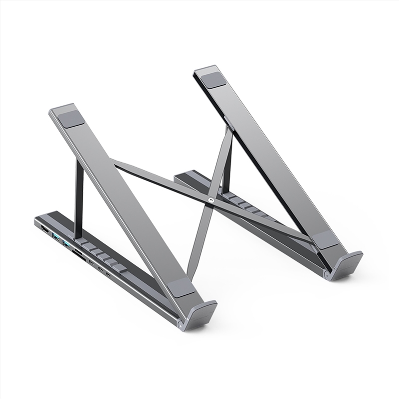CHOETECH HUB-M48 7-in-1 Hub + Foldable Laptop stand USB-C to HDMI 4K/USB-A/TF&SD/USB-C with PD Charg/Product Detail/Electronics
