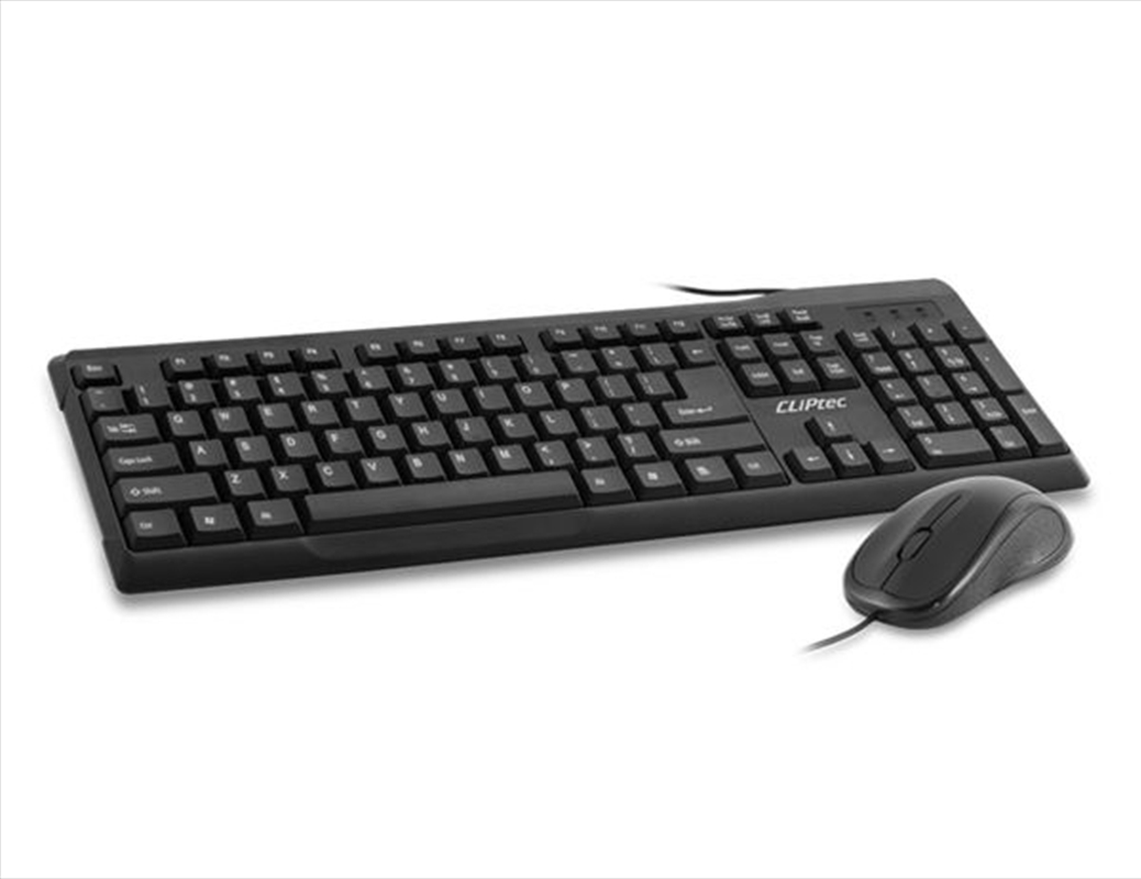 CLiPtec OFIZ-COMBO USB KEYBOARD AND MOUSE COMBO SET (SPILL RESISTANT DESIGN) Black/Product Detail/Electronics