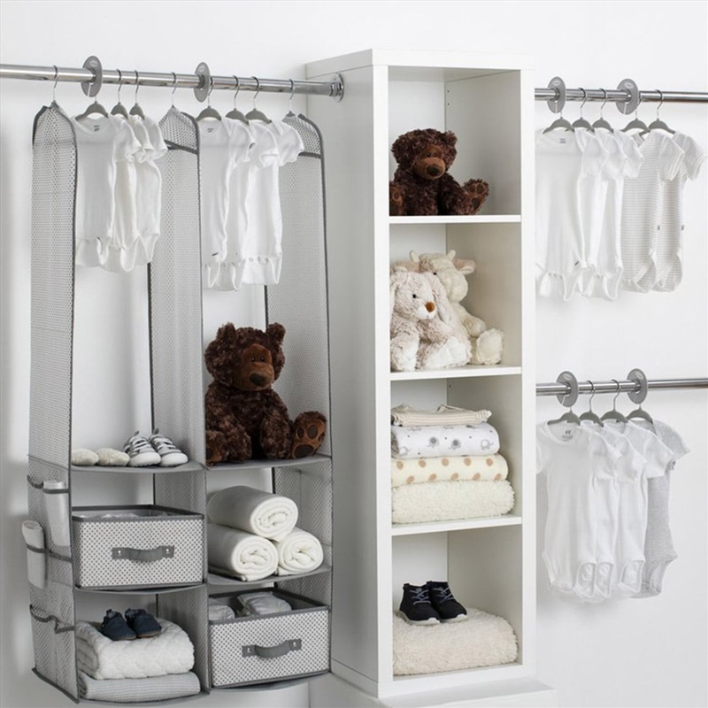 Delta Children 24 Piece Nursery Storage Set - Cool Grey Cool Grey/Product Detail/Homewares