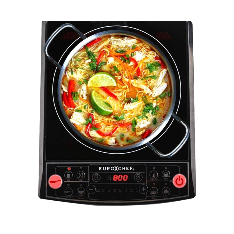 EuroChef Electric Induction Portable Cooktop Ceramic Hot Plate Kitchen Cooker 10AMP/Product Detail/Appliances