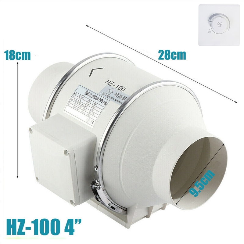 4inch Extractor Fan Duct Hydroponic Inline Exhaust Vent Industrial/Product Detail/Appliances