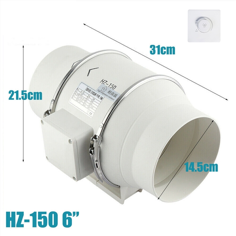 6inch Extractor Fan Duct Hydroponic Inline Exhaust Vent Industrial/Product Detail/Appliances