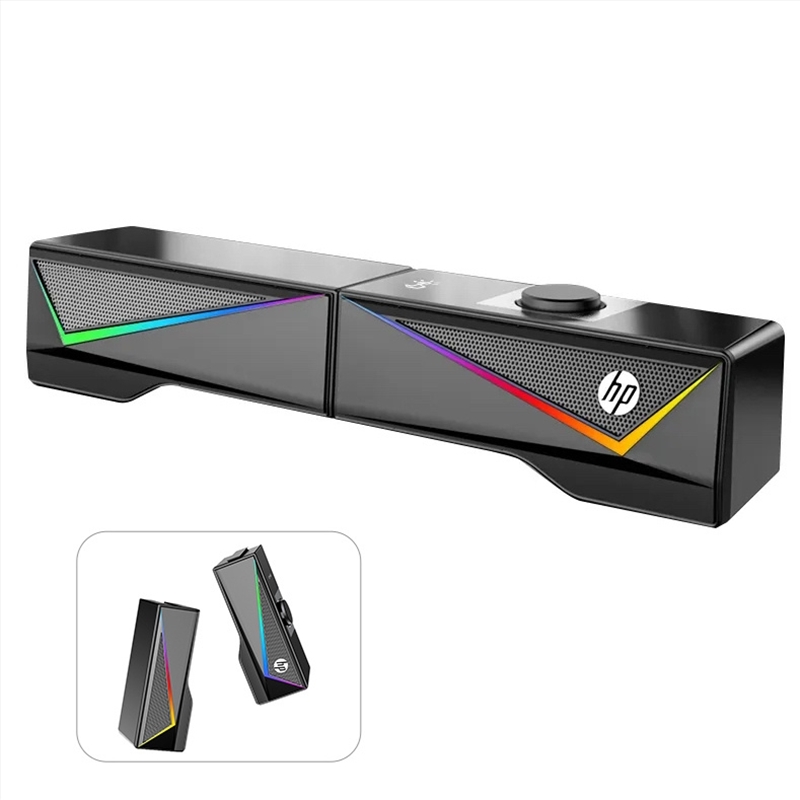 HP DHE-6005 Wired RGB Gaming Surround Soundbar Stereo Speaker/Product Detail/Speakers