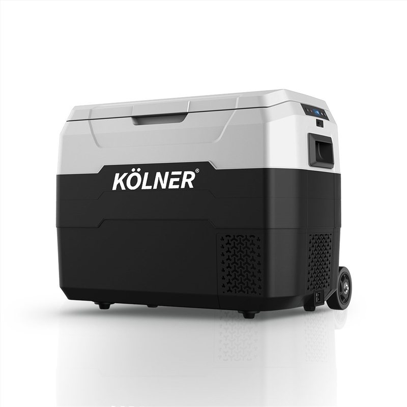 Kolner 40l Fridge Freezer Cooler 12/24/240v Camping Portable Esky Refrigerator With Trolley - Black/Product Detail/Appliances