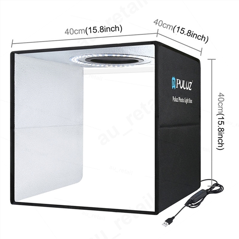 40CM Portable Photo Studio LED Light Tent Bar Cube Soft Box Room Photography/Product Detail/Lighting