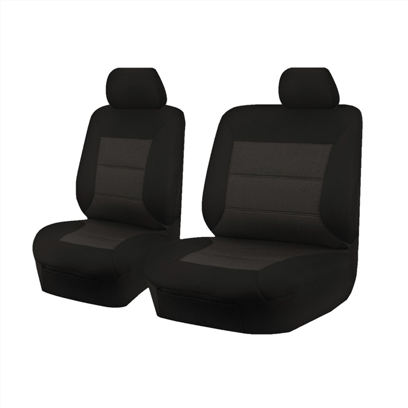 Seat Covers for ISUZU D-MAX 06/2012 - 2016 SINGLE CAB CHASSIS UTILITY FRONT BUCKET + _ BENCH BLACK P/Product Detail/Outdoor