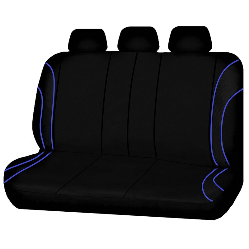 Universal Strident Rear Seat Covers Size 06/08S  Blue Piping/Product Detail/Outdoor