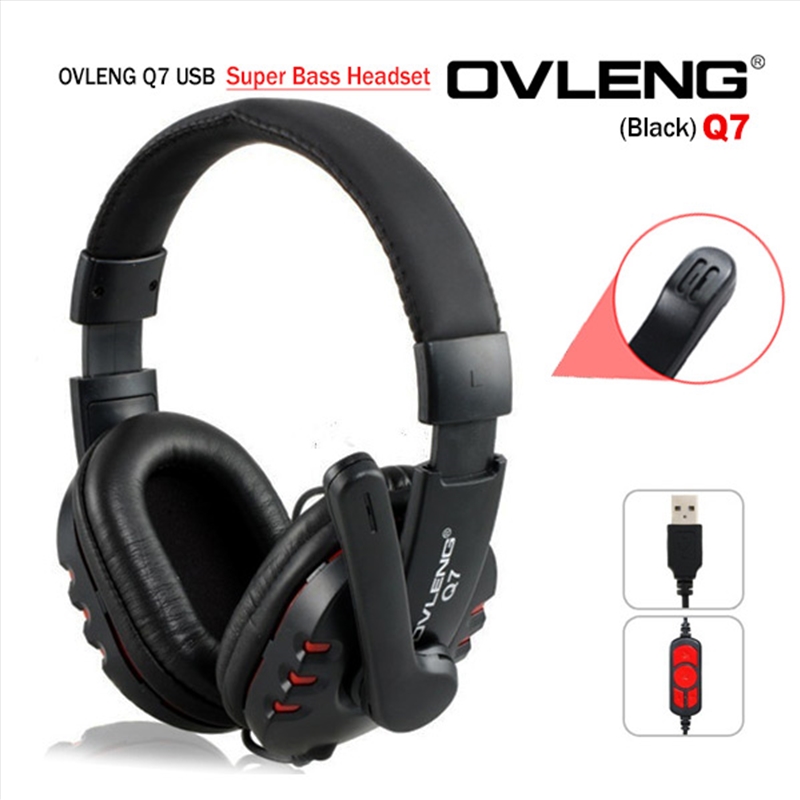 OVLENG Q7 USB Computer Headphones with Mic and Volume Control/Product Detail/Headphones