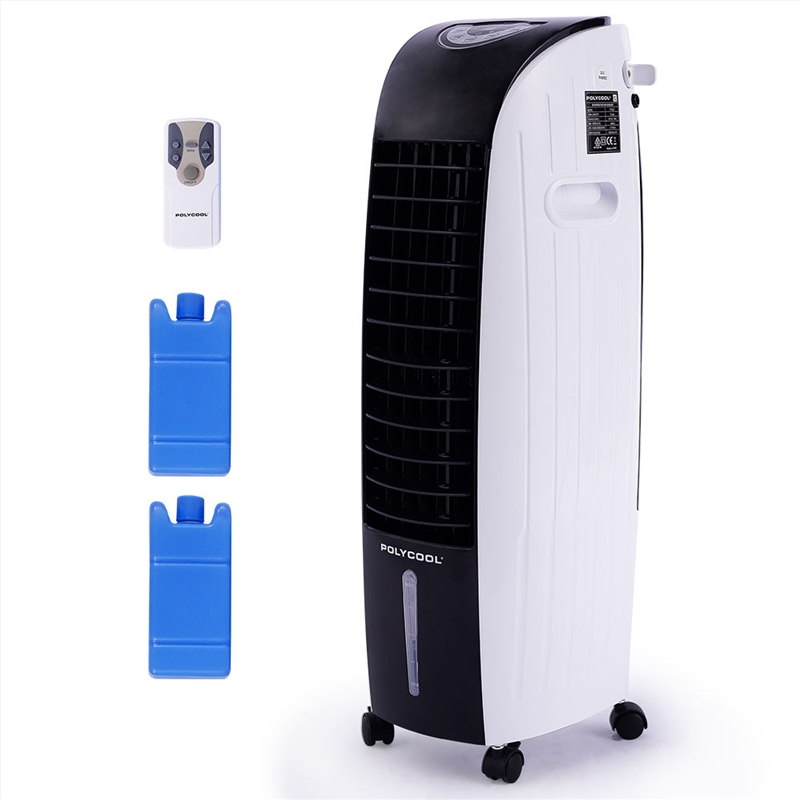 POLYCOOL 6L Evaporative Air Cooler Portable Household Fan, Purifier, Humidifier, Remote Control, Whi/Product Detail/Appliances