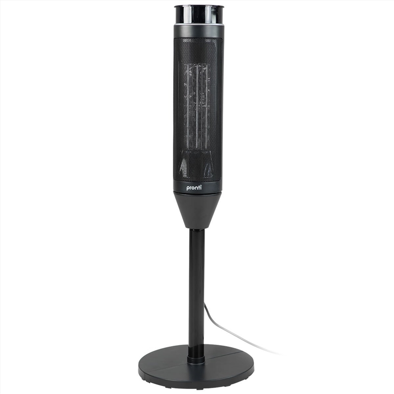 Pronti Electric Tower Heater 2000W Ceramic Portable Remote - Black/Product Detail/Appliances
