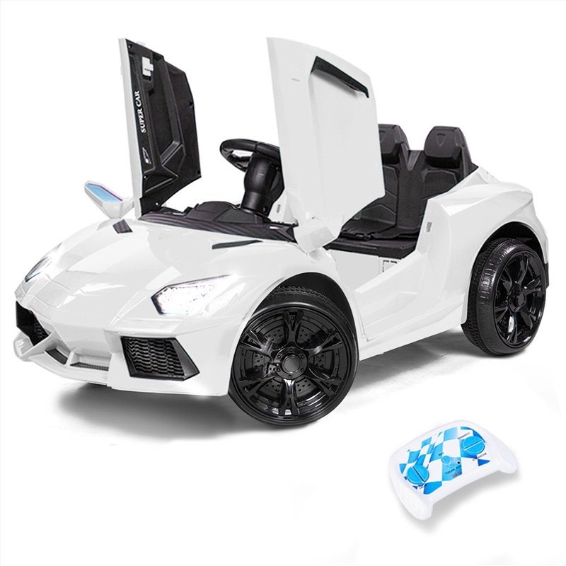 ROVO KIDS Lamborghini Inspired Ride-On Car, Remote Control, Battery Charger, White/Product Detail/Bikes Trikes & Ride Ons