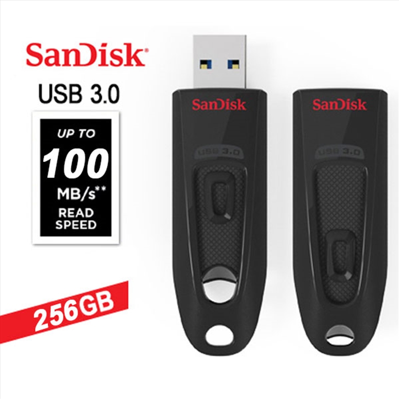 SANDISK 256GB  ULTRA CZ48 USB 3..0 FLASH DRIVE (SDCZ48-256G)/Product Detail/Electronics