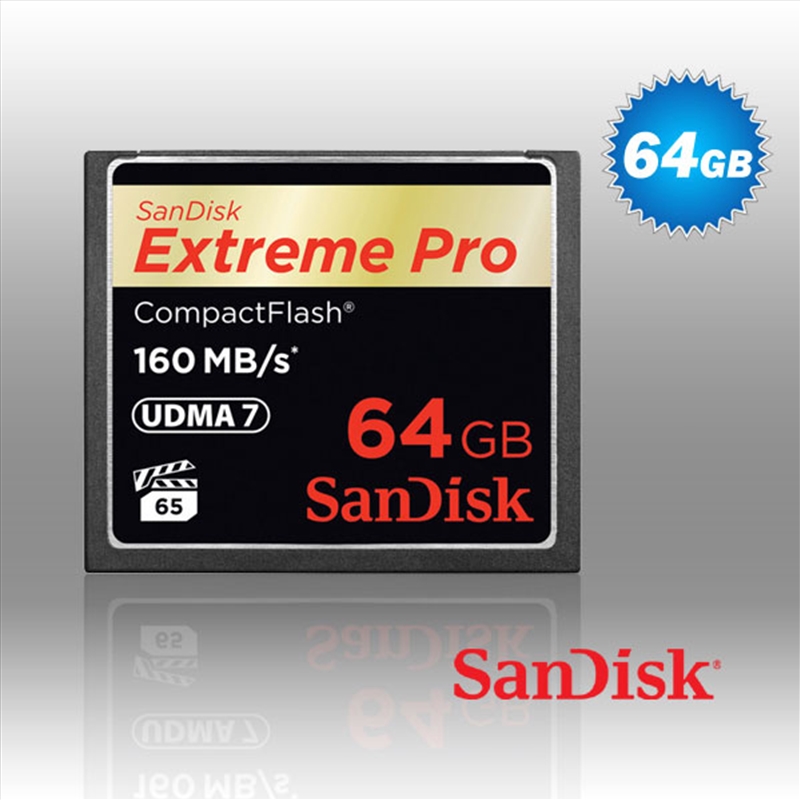 SanDisk Extreme Pro CFXP 64GB CompactFlash 160MB/s (SDCFXPS-064G)/Product Detail/Electronics