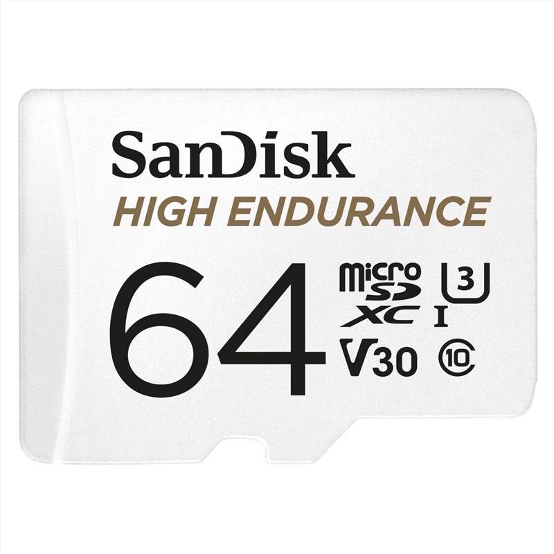 SANDISK HIGH ENDURANCE MICROSDHC CARD SQQNR 64G UHS-I C10 U3 V30 100MB/S R 40MB/S W SD ADAPTOR SDSQQ/Product Detail/Electronics
