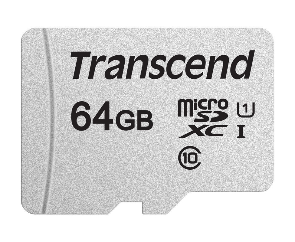 TRANSCEND TS64GUSD300S 64GB UHS-I U1 microSD w/o Adapter  (microSDHC I, C10, U1)/Product Detail/Electronics