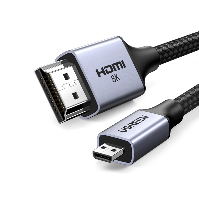 UGREEN 15516 8K Micro-HDMI to HDMI Cable 1M/Product Detail/Cables
