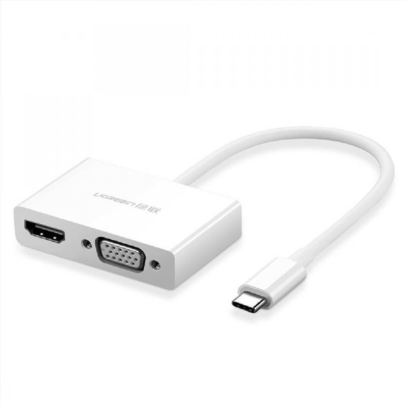 UGREEN 30843 Type-C to HDMI VGA Converter White/Product Detail/Electronics
