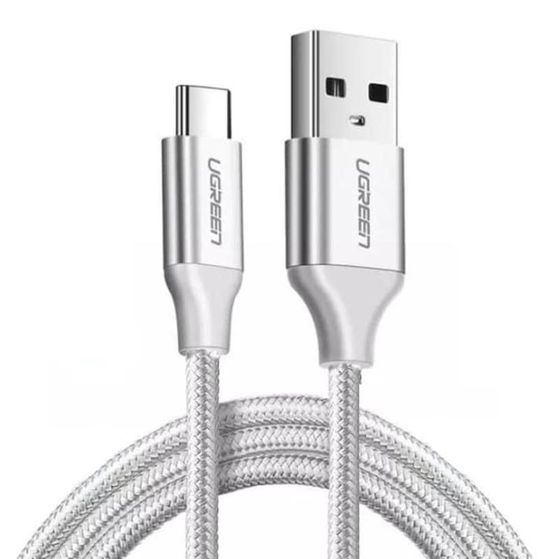 UGREEN 60121 USB 2.0 Type-A to Type-C Male Nickel Plated Cable 1M (White)/Product Detail/Cables