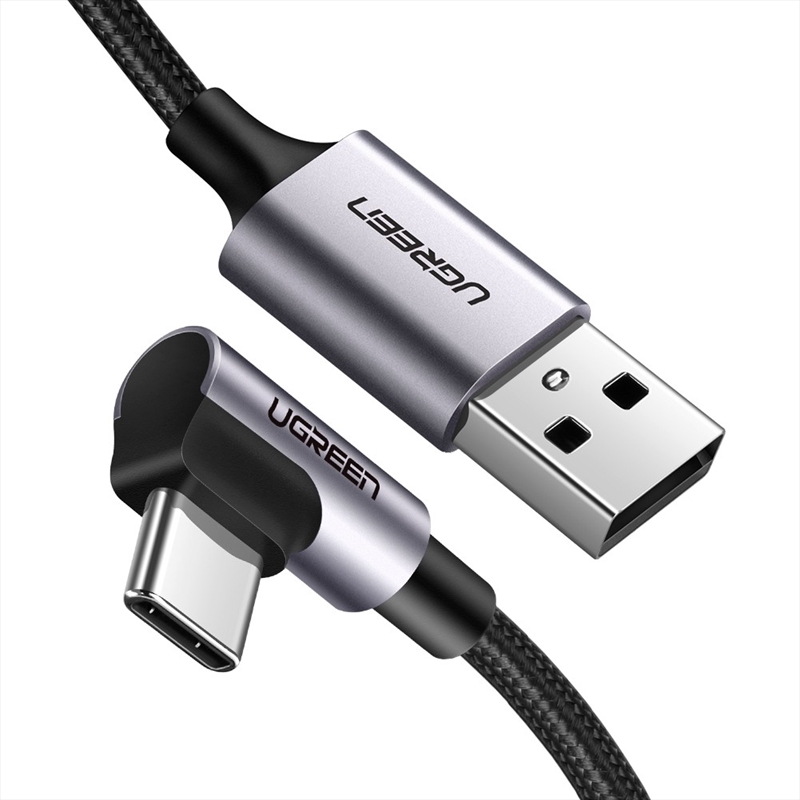 UGreen Angled USB Type-C to USB 2.0A Cable 2.0m 50942/Product Detail/Cables