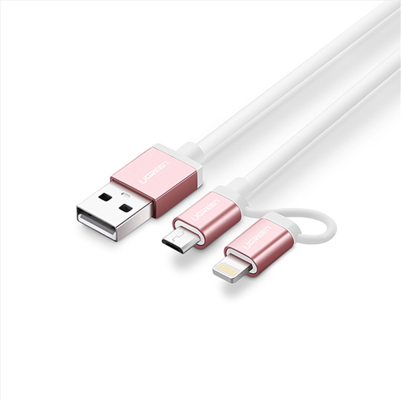 UGREEN Micro-USB to USB Cable with MFI Certified iPhone Adapter 1.5M(30471)/Product Detail/Cables