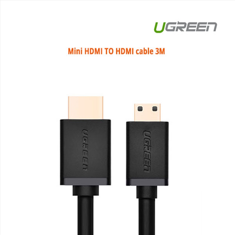 UGREEN Mini HDMI TO HDMI cable 3M (10118)/Product Detail/Cables