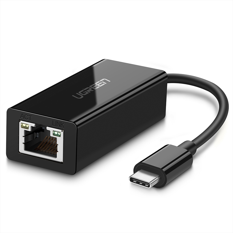 UGREEN USB Type C to 10/100/1000M Ethernet Adapter (Black) 50307/Product Detail/Electronics