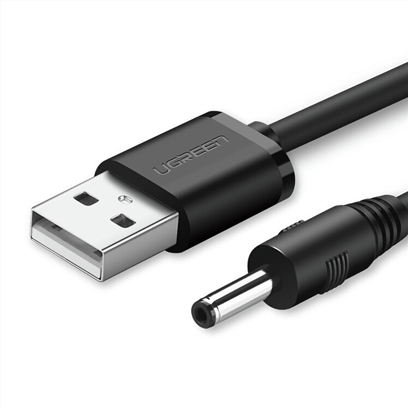 UGREEN USB2.0-A to DC 3.5mm M/F Charging Cable 1m (Black) 10376/Product Detail/Cables