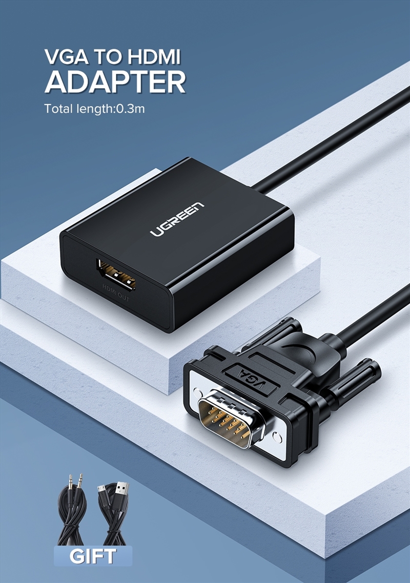 UGREEN VGA to HDMI Converter BLACK 60814/Product Detail/Electronics