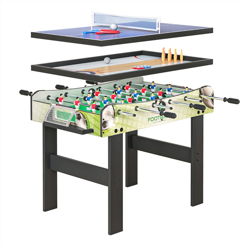 4-In-1 Soccer Table Tennis Bowling Shuffleboard Game Foosball Games Gift/Product Detail/Games
