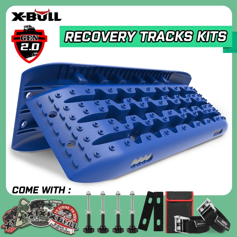 X-BULL Recovery tracks Sand Trucks Offroad With 4PCS Mounting Pins 4WDGen 2.0 - blue/Product Detail/Outdoor