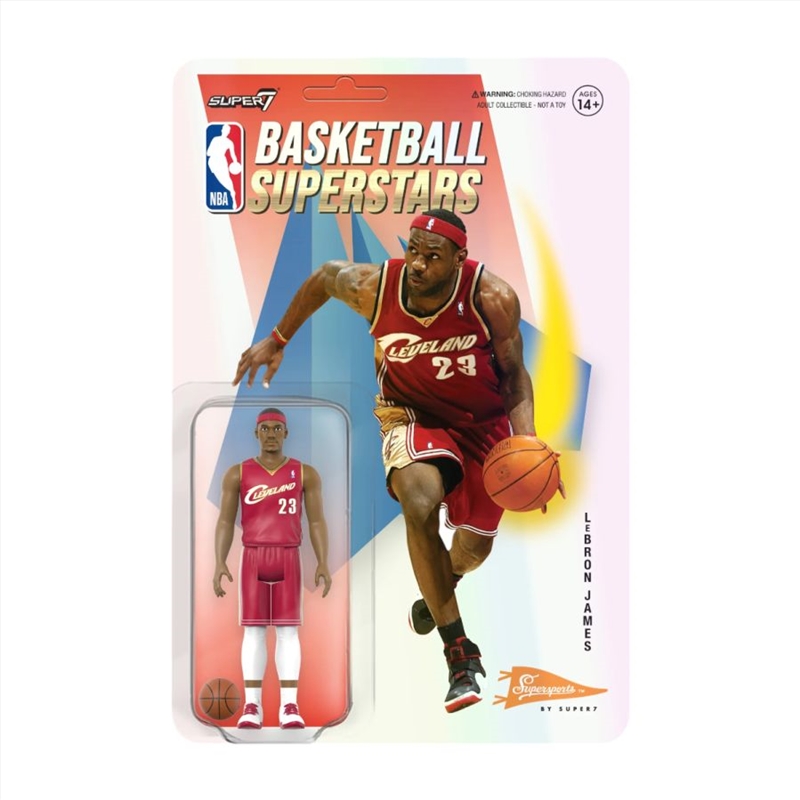 NBA - LeBron James Cleveland Cavaliers Supersports ReAction 3.75" Action Figure/Product Detail/Figurines