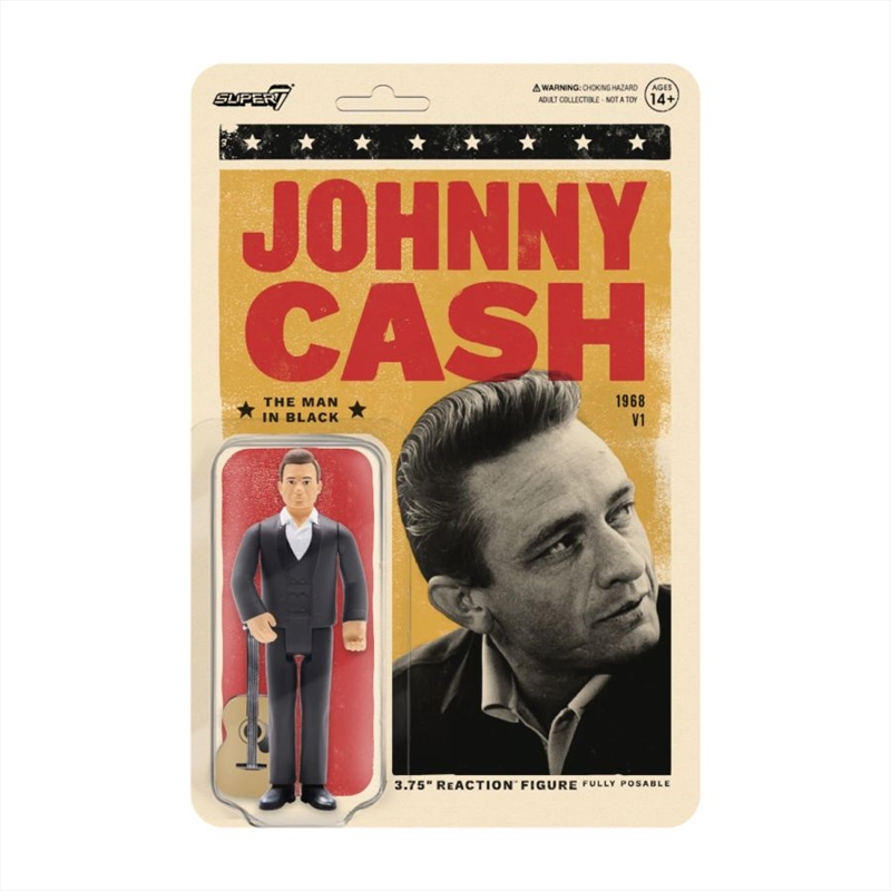 Johnny Cash - The Man in Black ReAction 3.75" Action Figure/Product Detail/Figurines
