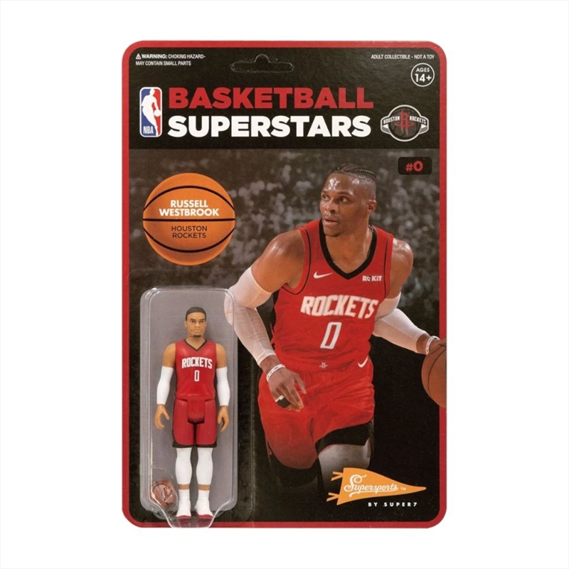 NBA - Russell Westbrook Houston Rockets Supersports ReAction 3.75" Action Figure/Product Detail/Figurines