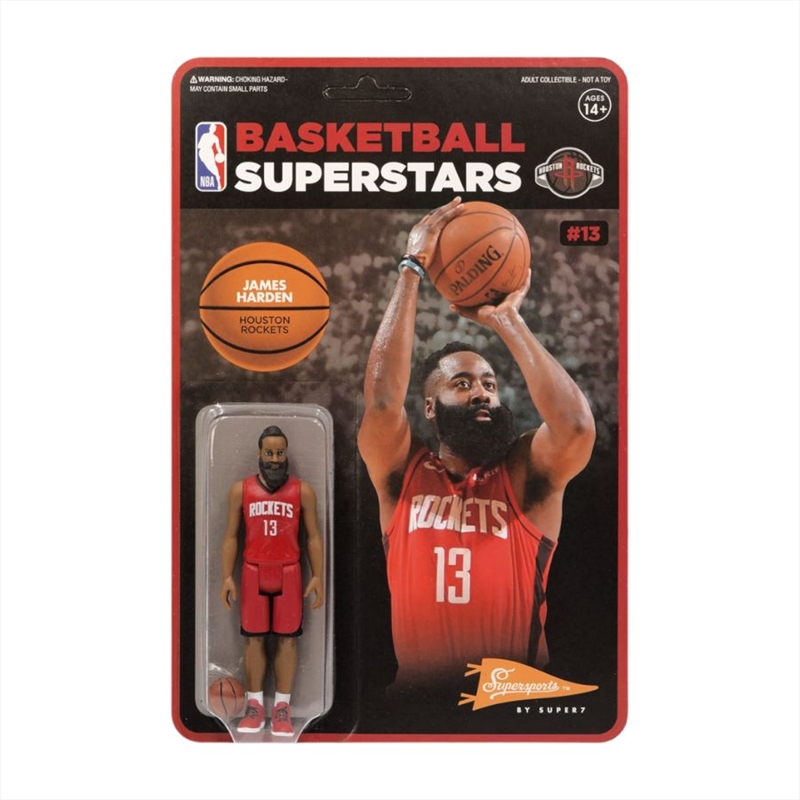 NBA - James Harden Houston Rockets Supersports ReAction 3.75" Action Figure/Product Detail/Figurines