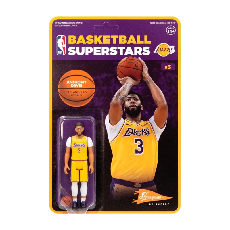 NBA - Anthony Davis Los Angeles Lakers Supersports ReAction 3.75" Action Figure/Product Detail/Figurines