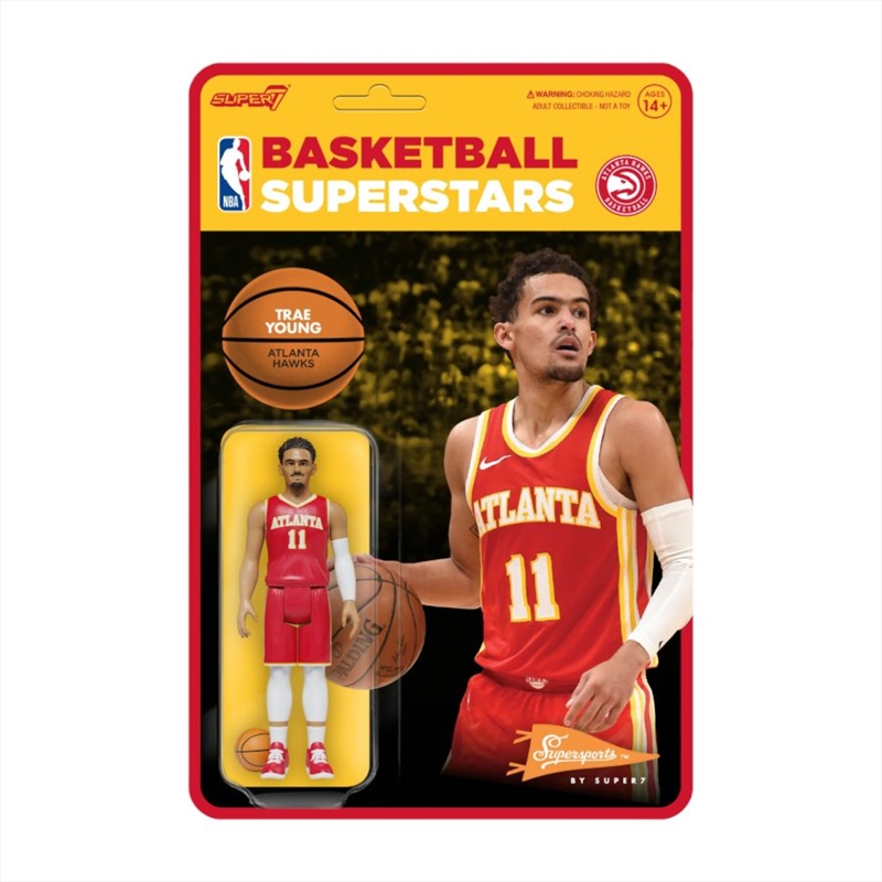 NBA - Trae Young Atlanta Hawks Supersports ReAction 3.75" Action Figure/Product Detail/Figurines