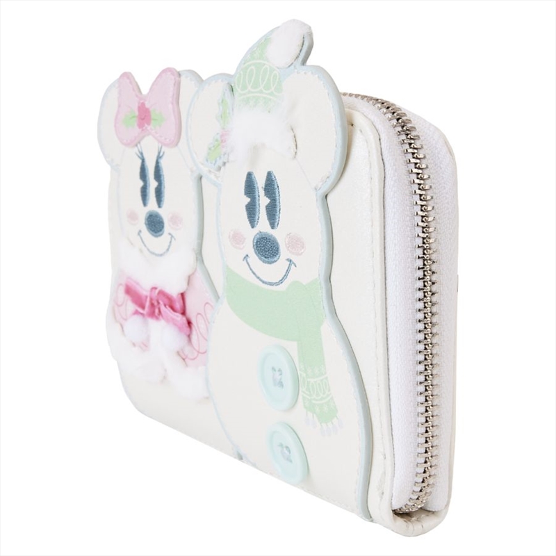 Loungefly Disney - Mickey & Minnie Pastel Snowman Zip Around Wallet/Product Detail/Wallets