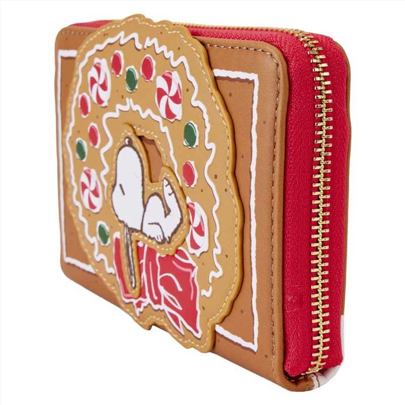 Loungefly Peanuts - Snoopy Gingerbread Wreath Scented Zip Around Wallet/Product Detail/Wallets