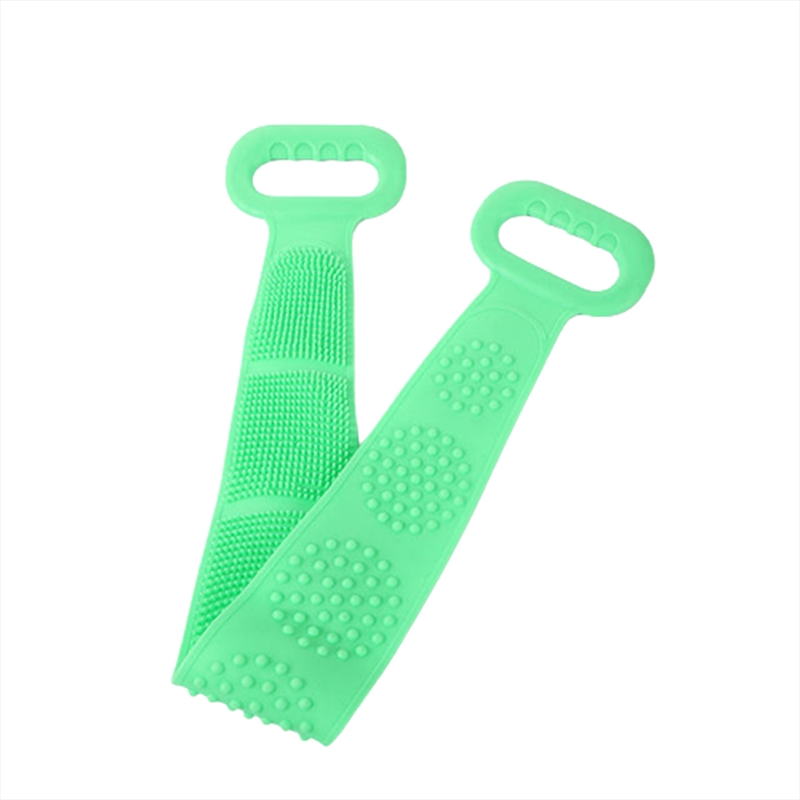 A+Living Silicone Exfoliating Back Scrub Strap for Body Shower Green 60cm/Product Detail/Homewares