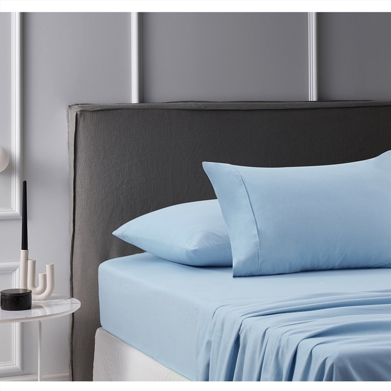 Accessorize Cotton Flannelette Sheet Set Blue Single/Product Detail/Manchester