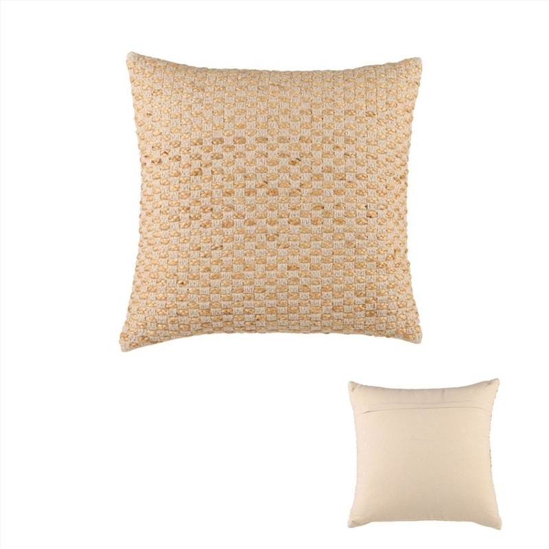 Accessorize Tami Cotton/Jute Square Filled Cushion 45cm x 45cm/Product Detail/Cushions