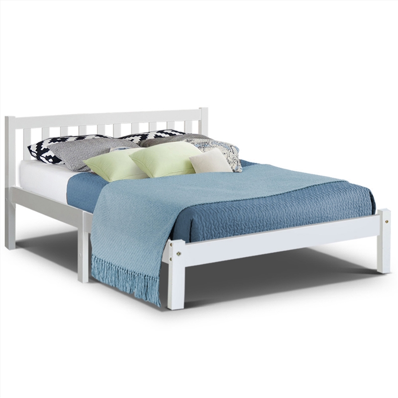 Artiss Wooden Bed Frame Queen Size Pine Timber Mattress Base Bedroom/Product Detail/Homewares