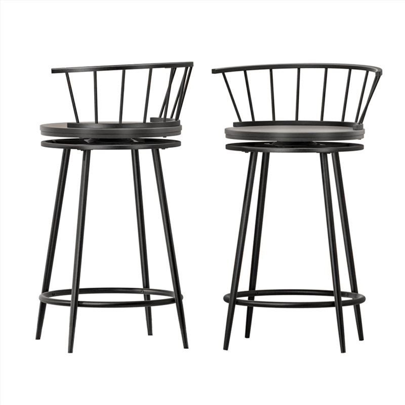 Artiss Bar Stools Kitchen Stools Wooden Dining Chair Swivel Metal Chairs x2/Product Detail/Homewares